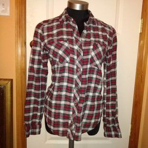 Abercrombie & Fitch Plaid Flannel Shirt S Soft!